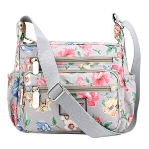 5676 Floral Crossbody Bags Nylon Multifunctional Messenger Bags Travel Work